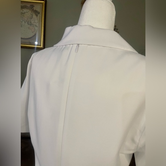 NWT Zara White Cut Out Mini Dress Sz L Summer Cocktail Party Event Trend Style - Picture 9 of 16